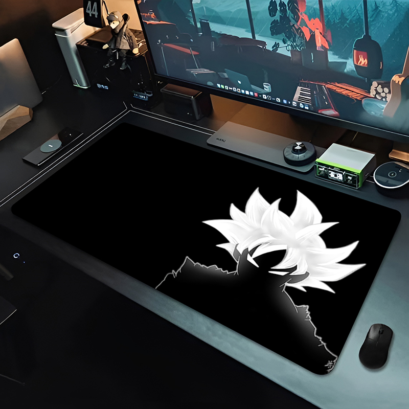 Pc Gaming Essentials - DBZ ブラックアニメマウスパッドドラゴンボール大型 PC コンピュータデスクマット抗摩耗ゲーミングマウスパッドキーボードゲーマーアクセサリーテーブルパッド