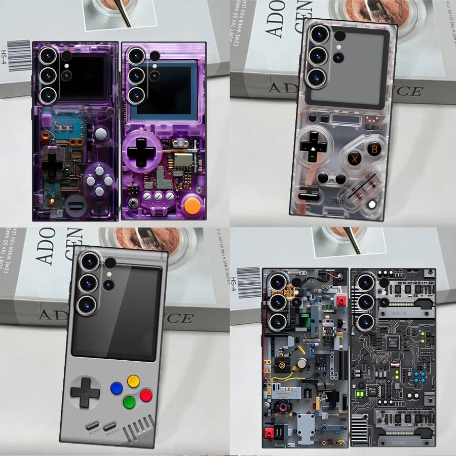 Pc Gaming Samsung - パープルゲーミングコンソール風スマホケース サムスン Galaxy S26 Ultra Note