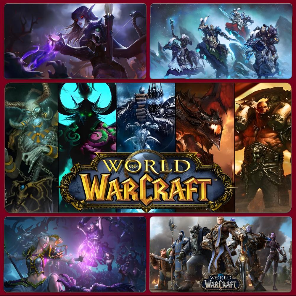 Pc Gaming World Of Warcraft - ゲームファンタジー W-World Of Warcraft マウスパッド 大型ゲーミングマウスパッド