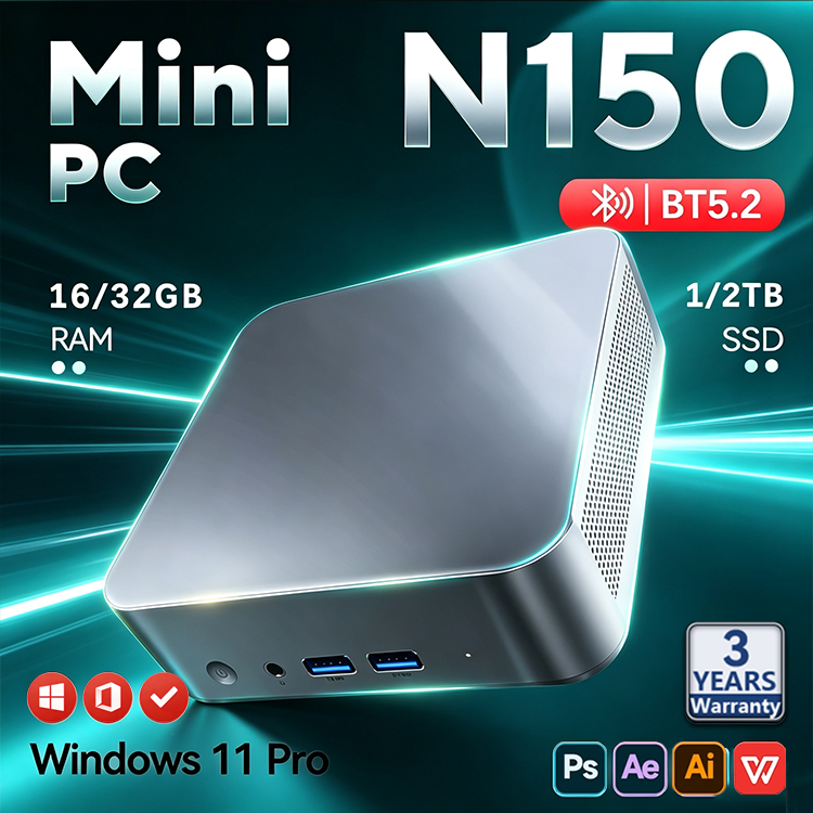 Pc Gaming Sultan - 2026 インテル N150 ミニ PC ポータブル