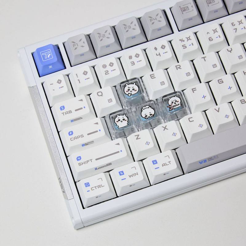 Pc Gaming Essentials - Chiikawa 4 個手作り透明 PC バックライト付きパーソナライズされたキーキャップメカニカルキーボードゲーマー用カスタム装飾キーキャップ