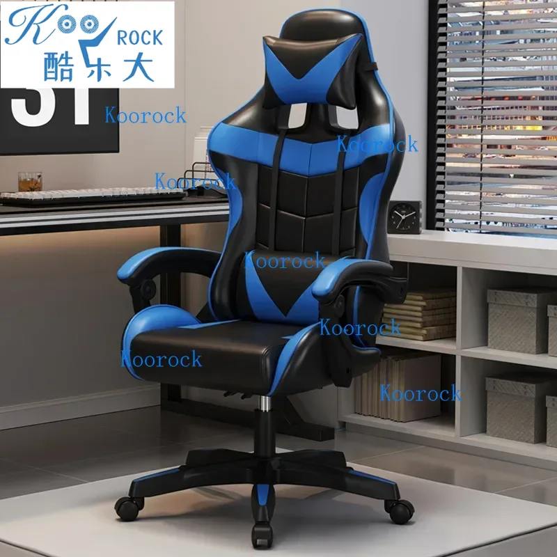 Pc Gaming Cafe - プロ仕様のPC用ゲーミングチェア、調節可能なヘッドレストとランバーサポート付き、家庭やインターネットカフェに最適