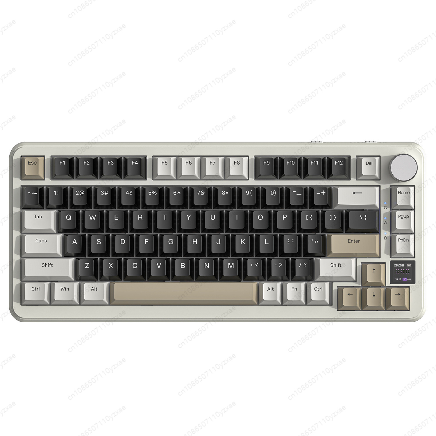 Pc Gaming Sultan - 2024年新型AL66メカニカルキーボード アルミ合金製多機能ノブ搭載 3モードRGBゲーミングキーボード ホットスワップ対応 ガスケットマウント PCゲーマー向け