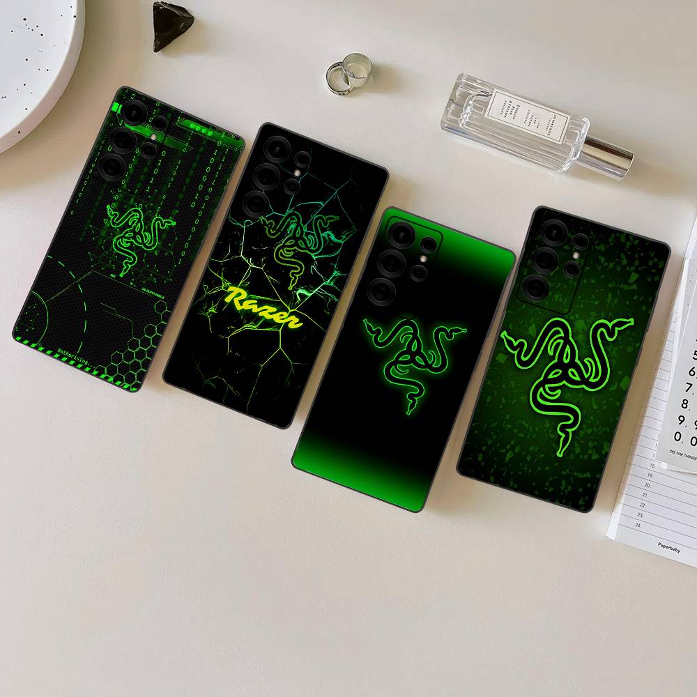 Pc Gaming Samsung - 有名なゲーミング周辺機器メーカーR-Razerブランドのスマホケース、Samsung S24 FE、S25 Ultra Plus、S20 Lite、S21、S30、S22、S23、S24、S22