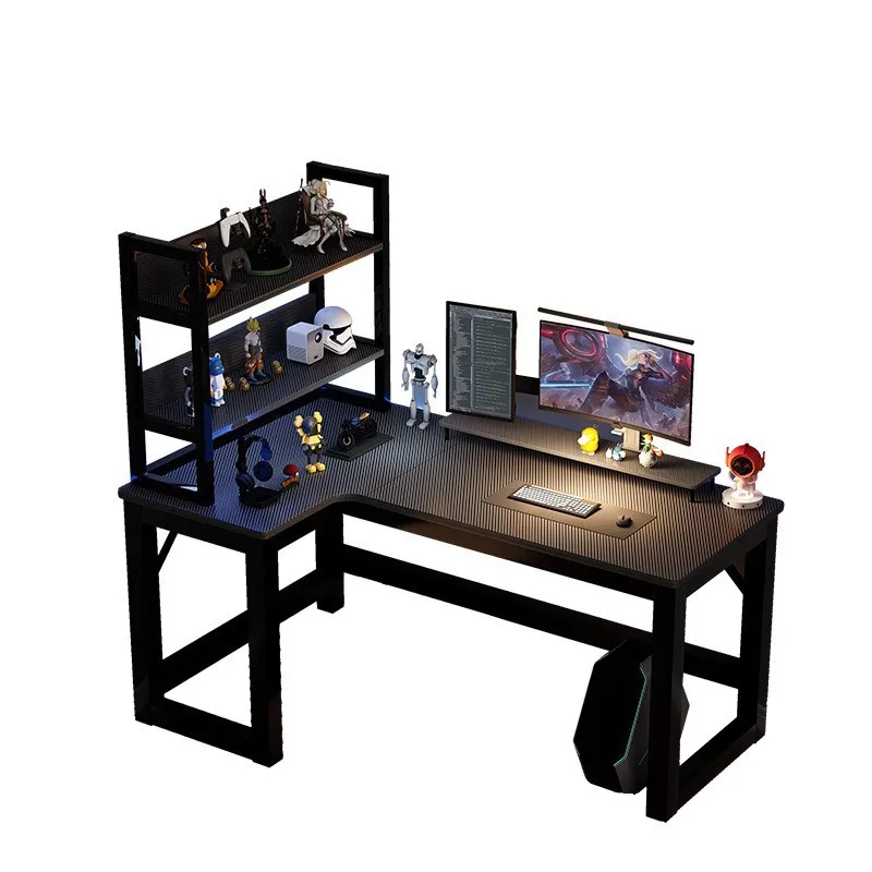 Pc Gaming Cafe - クリエイティブコーナーコンピューターデスクヨーロッパオフィス家具ダブルテーブルインターネットカフェゲーミングデスクホームベッドルーム木製学習テーブル