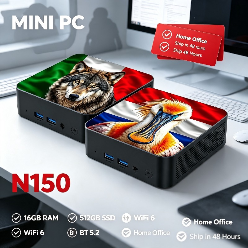 Pc Gaming Desktop - 新型ミニPCコンピューター インテルコアN150 16GB RAM 1TB/2TB ゲーミングPC