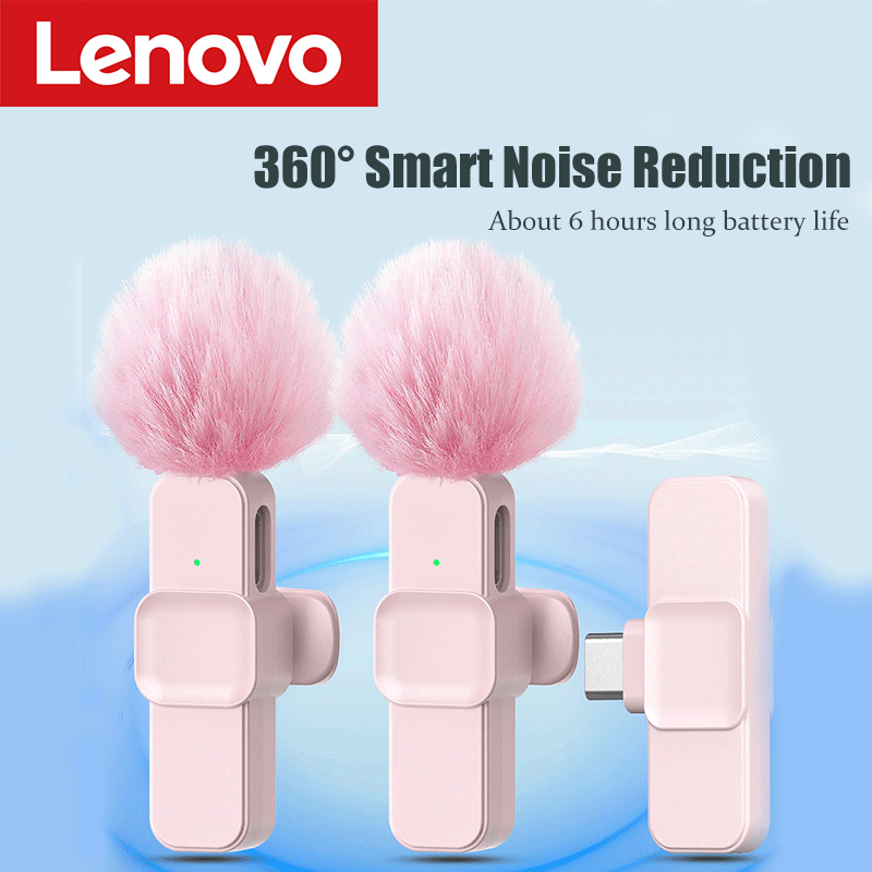 Pc Gaming Lenovo - Lenovo ピンク ワイヤレスラベリアマイク iPhone Android PC