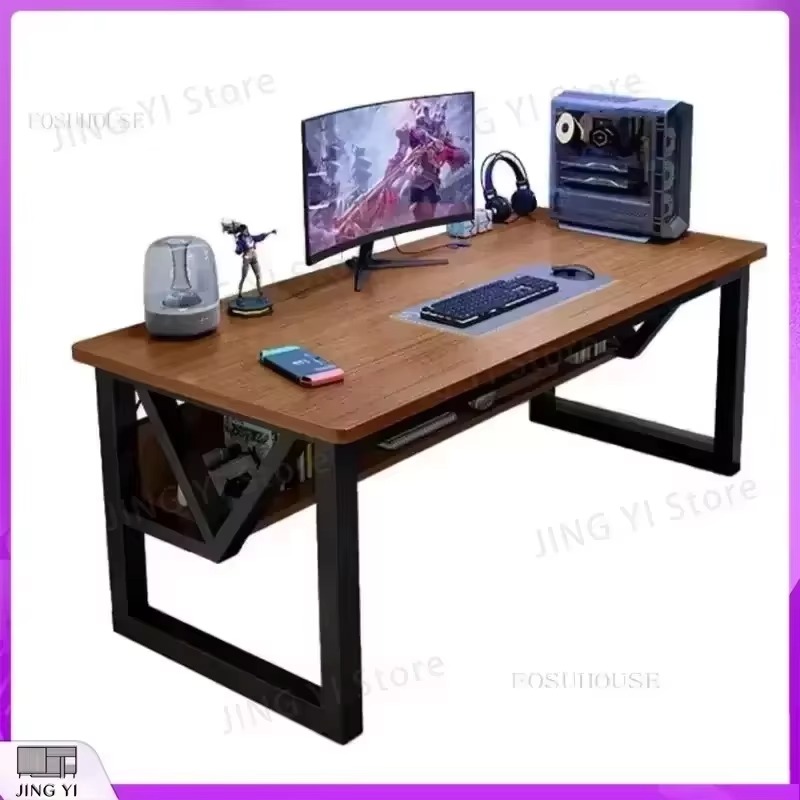 北欧風ダブルデスクトップコンピューターデスク、ゲーム用オフィ - Pc Gaming Cafe のレビューと価格