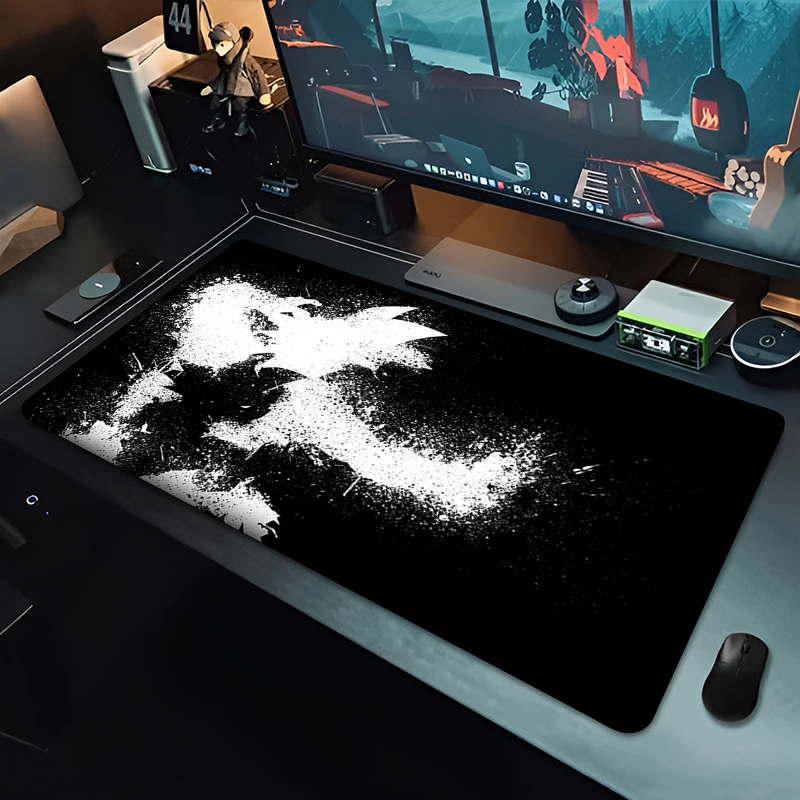 DBZ ブラックアニメマウスパッドドラゴンボール大型 PC  - Pc Gaming Essentials のレビューと価格