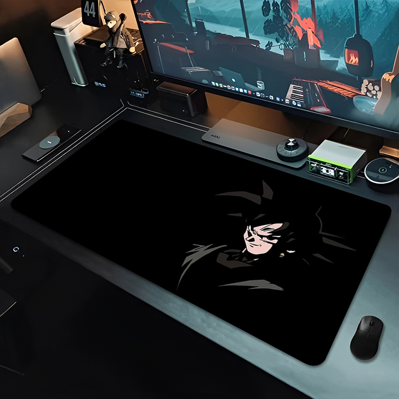 DBZ ブラックアニメマウスパッドドラゴンボール大型 PC  - Pc Gaming Essentials のレビューと価格