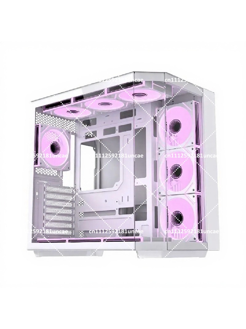 曲線型シービューATXケース、360 °   水冷式強化ガラ - Pc Gaming Cafe のレビューと価格