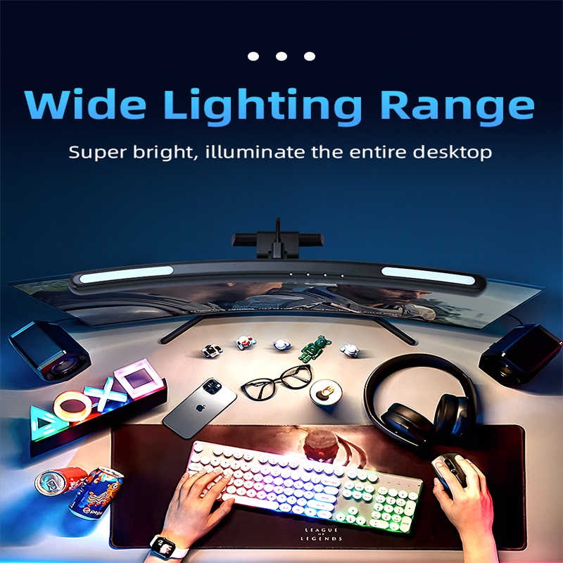 LEDカーブモニターライトバー,RGBコンピュータースクリー - Pc Zotac Gaming のレビューと価格