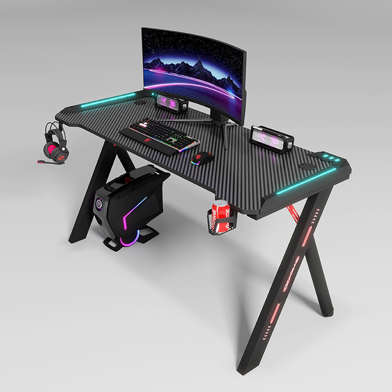 黒色のモダンなゲーミングテーブル、PC eスポーツコンピュー - Pc Gaming Cafe のレビューと価格