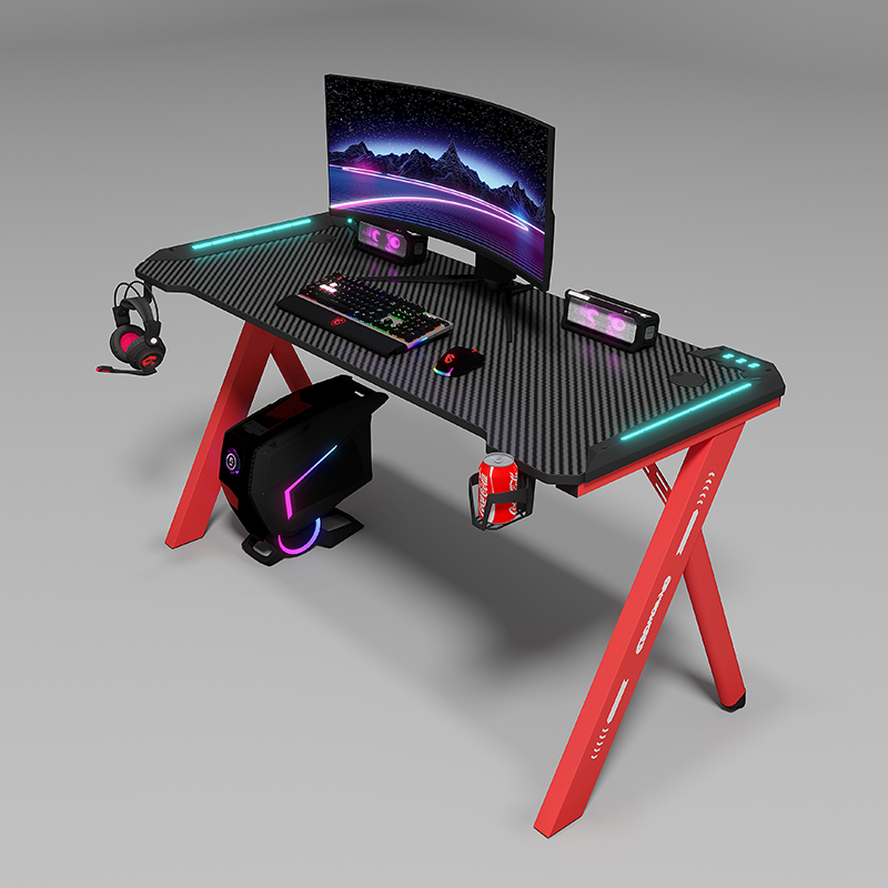 黒色のモダンなゲーミングテーブル、PC eスポーツコンピュー - Pc Gaming Cafe のレビューと価格