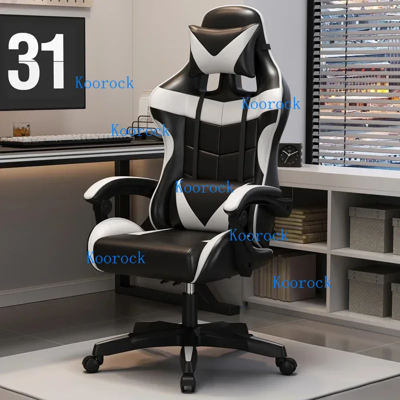 プロ仕様のPC用ゲーミングチェア、調節可能なヘッドレストとラ - Pc Gaming Cafe のレビューと価格