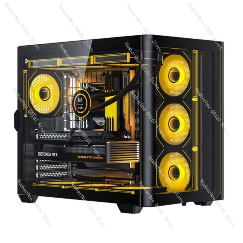 パノラマ曲面ガラスデスクトップPCケース ATXミッドタワー - Pc Gaming Desktop のレビューと価格