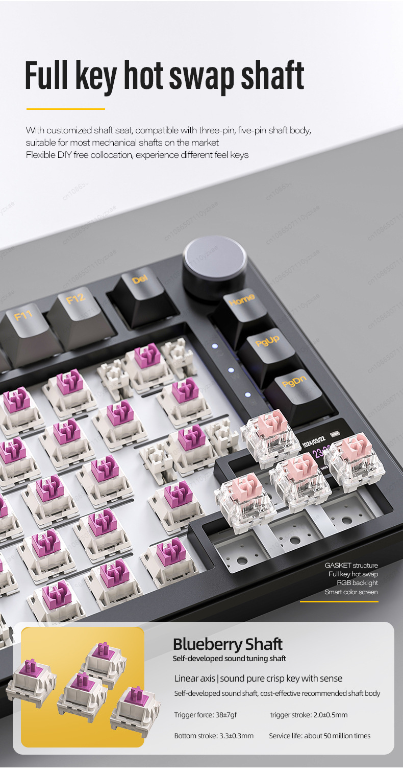 2024年新型AL66メカニカルキーボード アルミ合金製多機 - Pc Gaming Sultan のレビューと価格